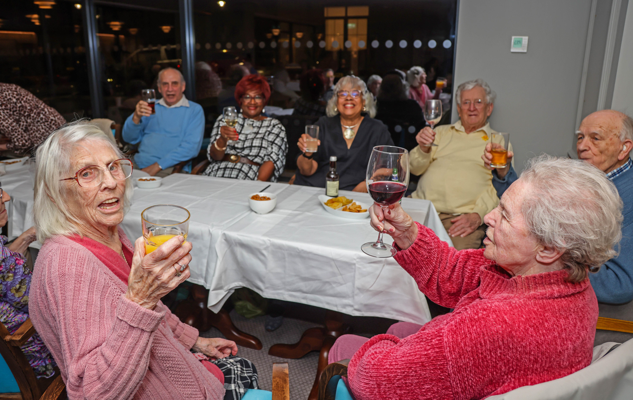 residents enjoy sinatra themed evening