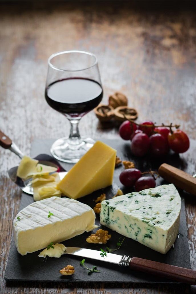 cheese and wine board