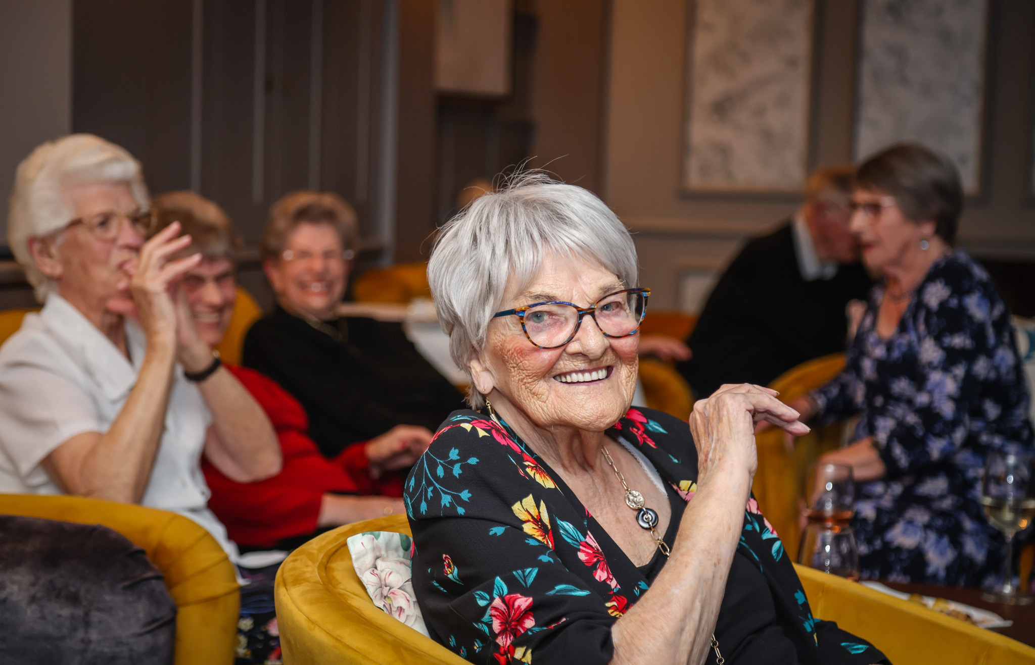 residents enjoy sinatra themed evening